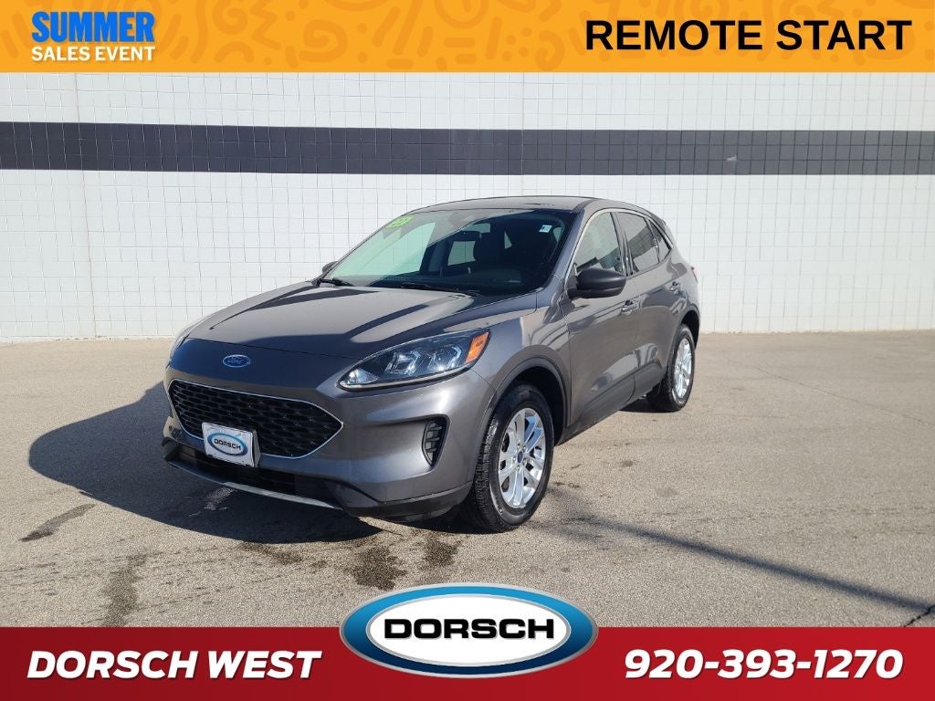 2022 Ford Escape SE in Gray Metallic — front three-quarter view