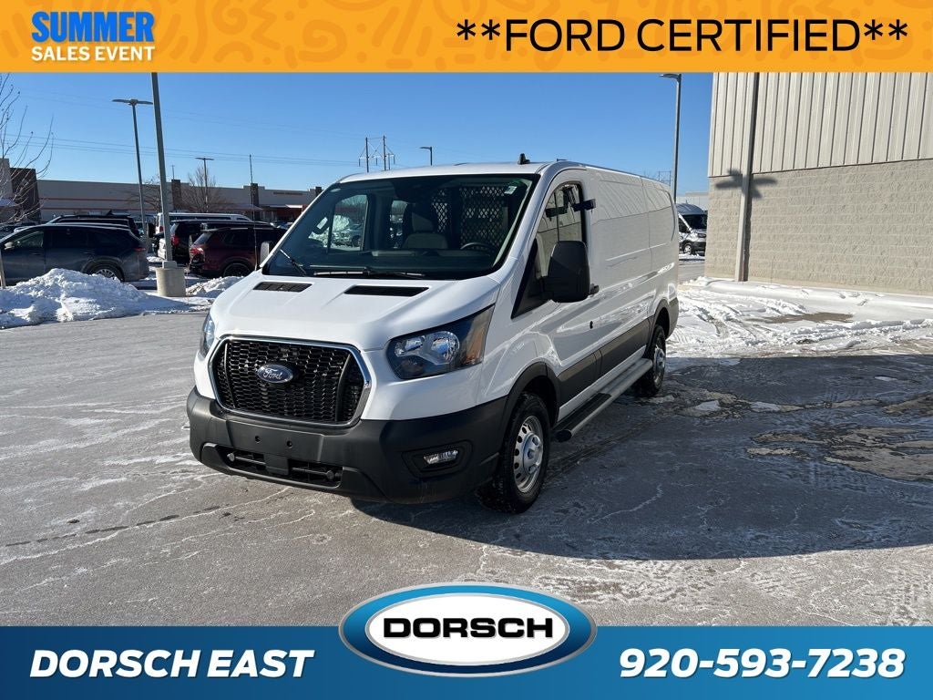 2024 Ford Transit-250 Base in Oxford White — front three-quarter view