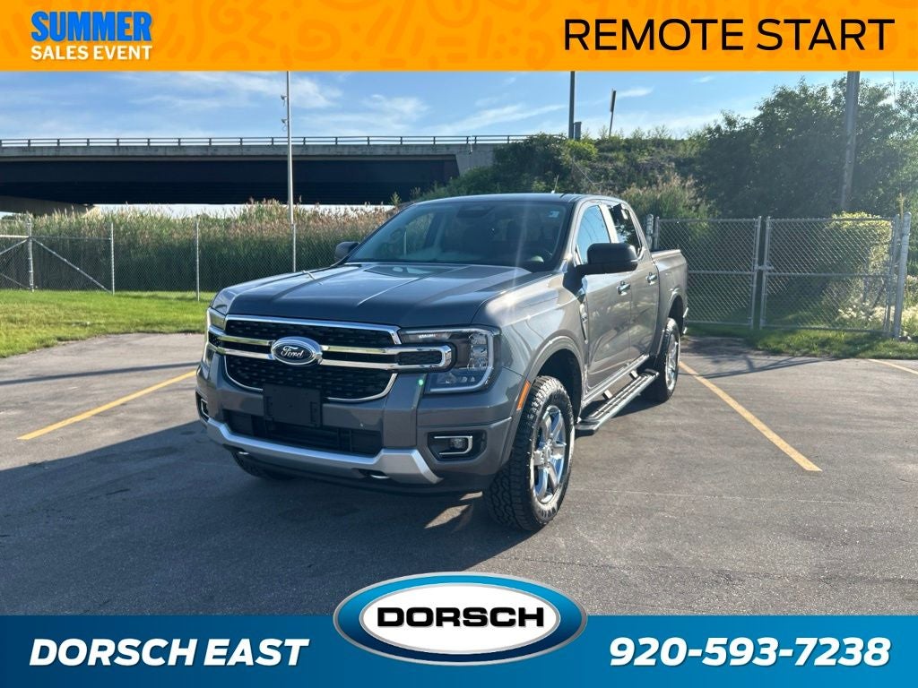 2024 Ford Ranger XLT in Carbonized Gray Metallic — front three-quarter view