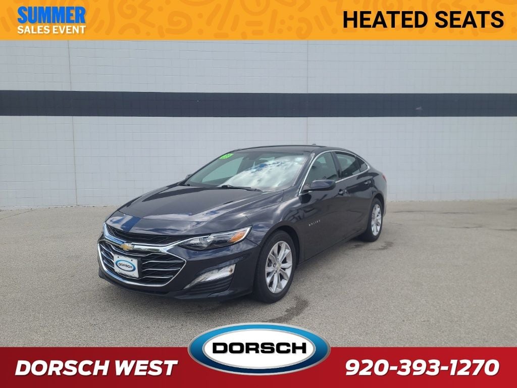 2023 Chevrolet Malibu LT 1LT in Dark Ash Metallic — front three-quarter view