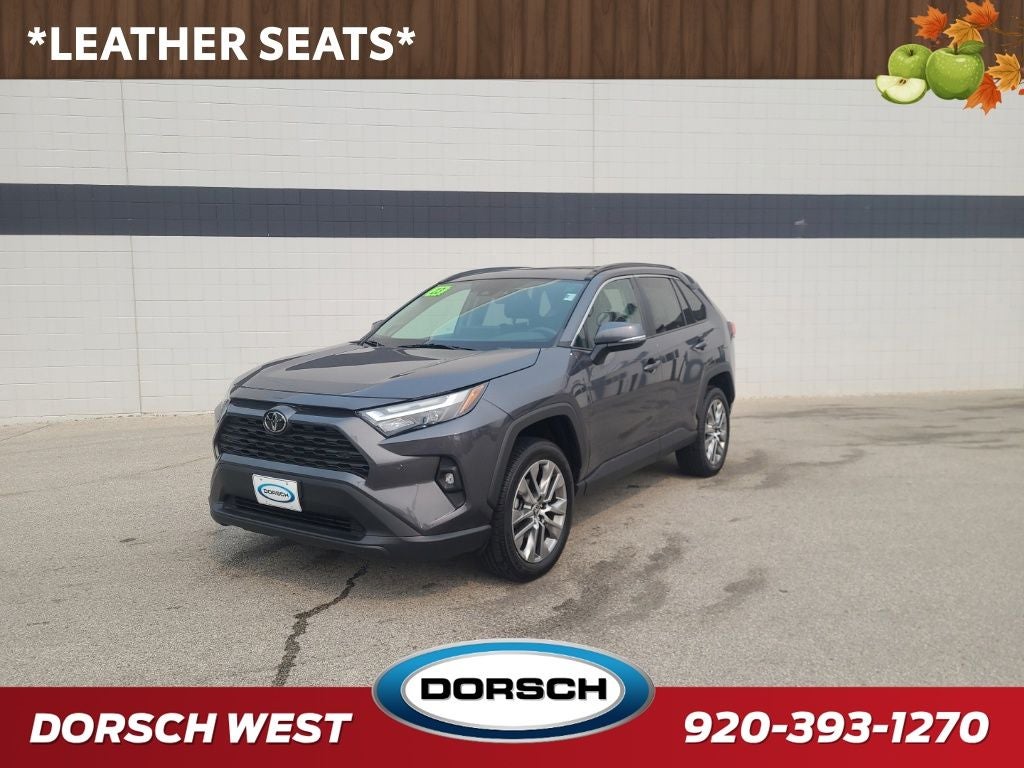 2023 Toyota RAV4 XLE Premium in Magnetic Gray Metallic — front three-quarter view