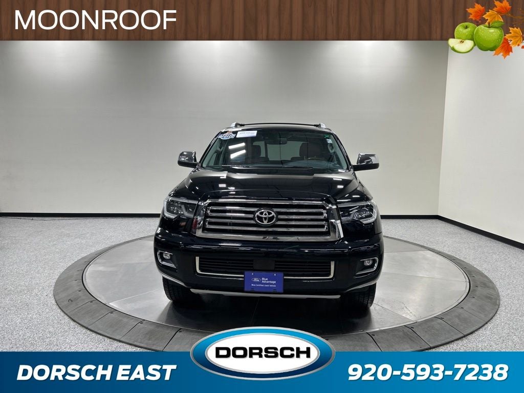 2021 Toyota Sequoia — rear three-quarter view