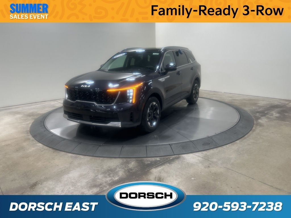 2026 Kia Sorento S in Panthera Metal — front three-quarter view