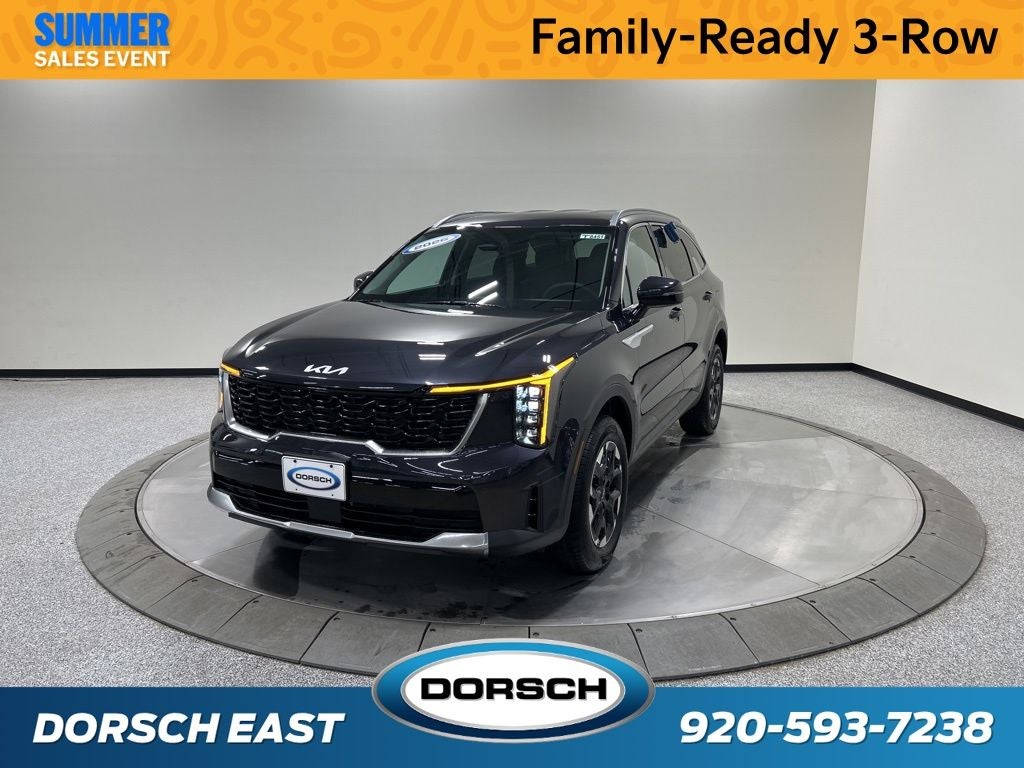 2026 Kia Sorento S in Panthera Metal — front three-quarter view
